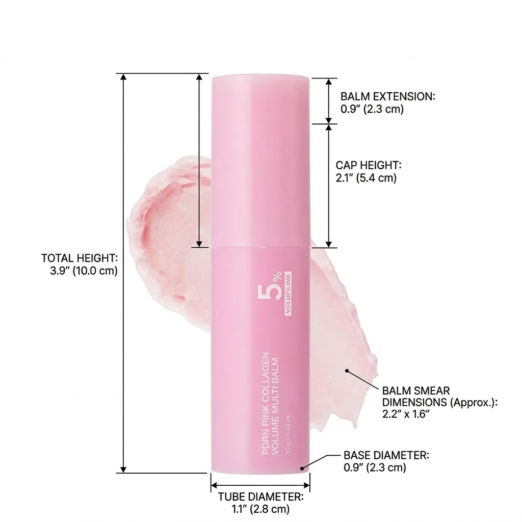 Pink Collagen Volume Balm Stick with 5% Volufiline