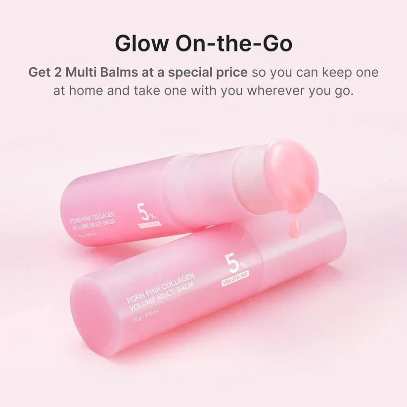 Pink Collagen Volume Balm Stick with 5% Volufiline
