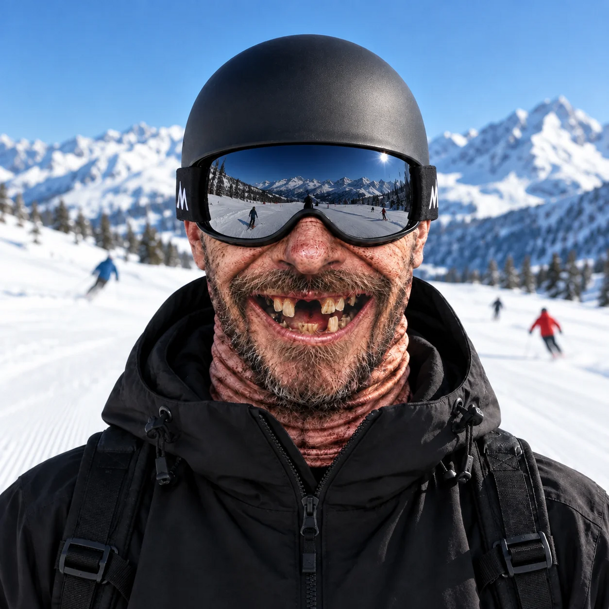 Funny Ski Mask Born For The Slopes — Made To Stand Out