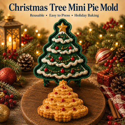🎅 8-Design Christmas Mini Pie Mold – Festive Holiday Baking Tool for Cookies & Treats