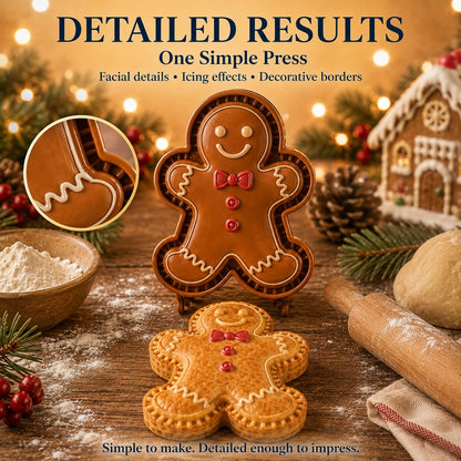 🎅 8-Design Christmas Mini Pie Mold – Festive Holiday Baking Tool for Cookies & Treats